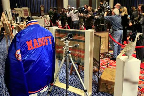 Madoff's Mets jacket, which was auctioned by the U.S. Marshals in 2009